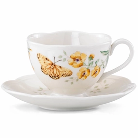 Butterfly Meadow Fritillary Cup & Saucerglass cups ,personalized mugs 