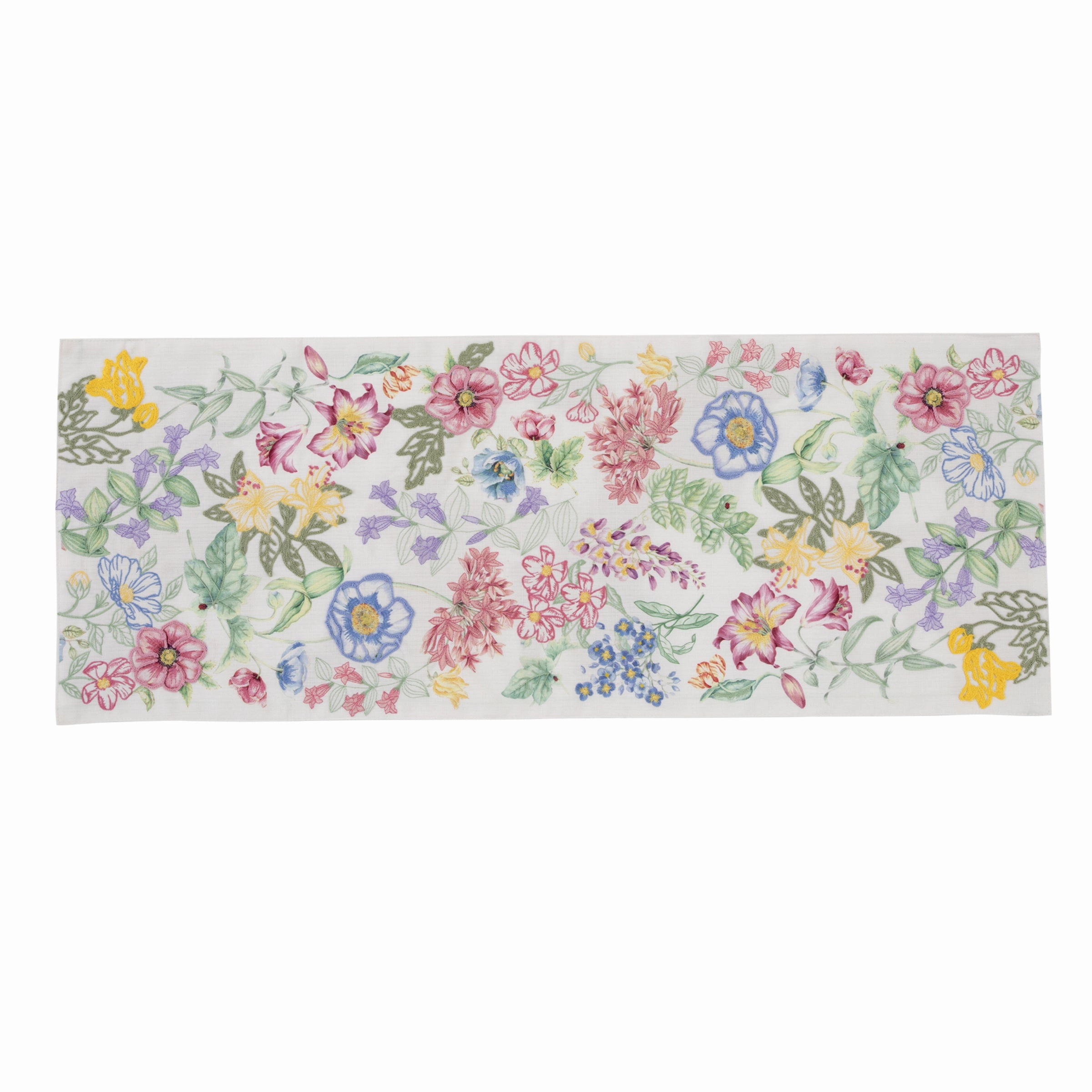 Butterfly Meadow Garden Embroidered Centerpiecemodern kitchen decor ,kitchen dinner set ,dinnerware 