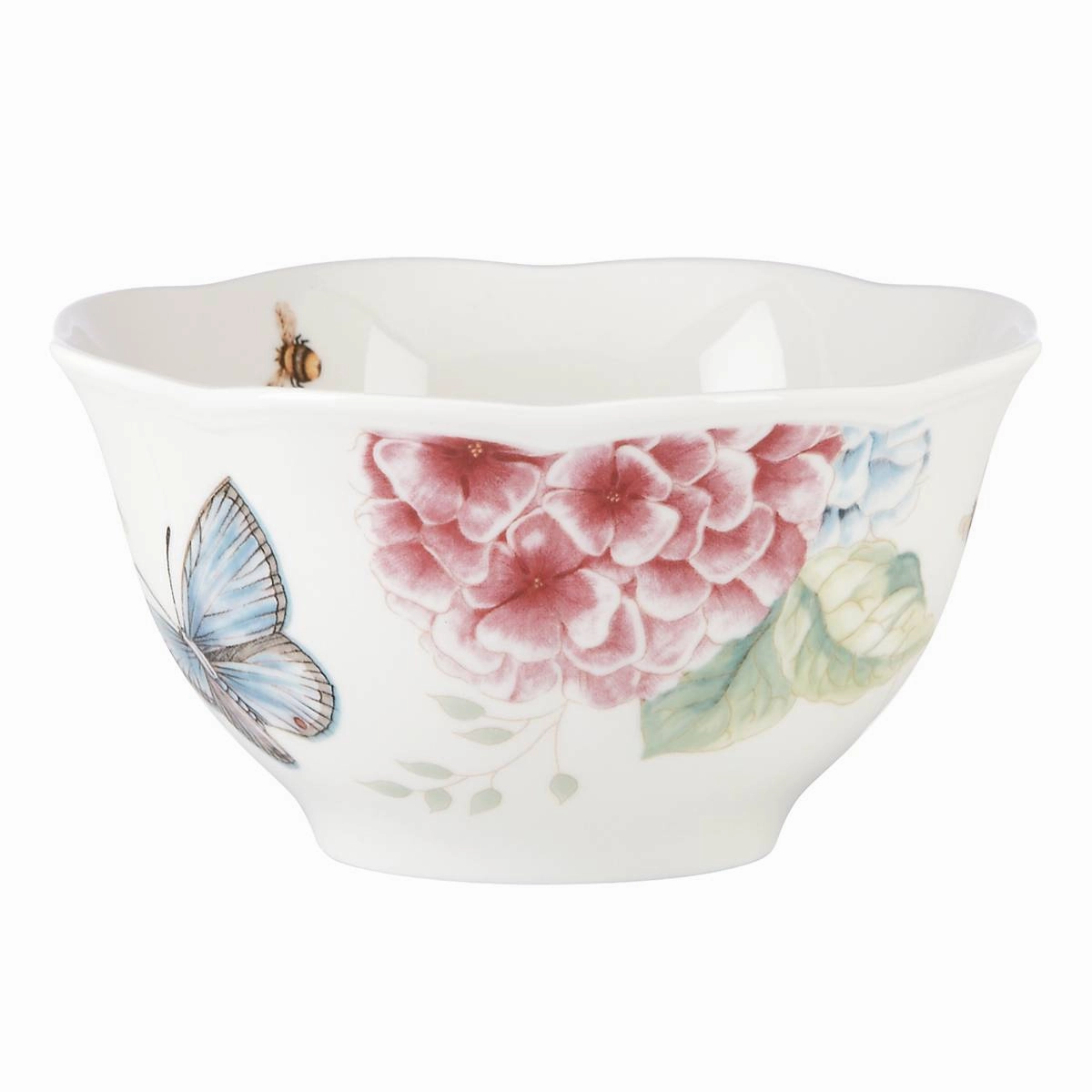 Butterfly Meadow Hydrangea 12-Piece Dinnerware Set