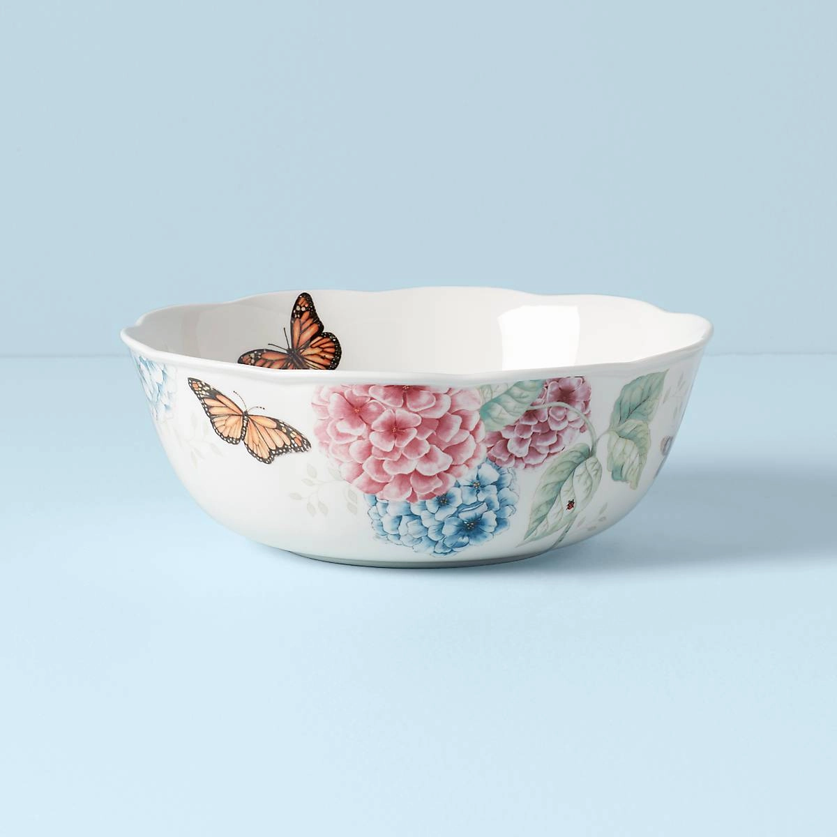 Butterfly Meadow Hydrangea Large Serving Bowlafternoon tea dessert tray
