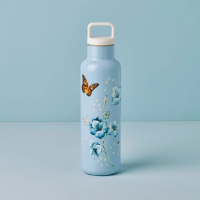 Butterfly Meadow Light Blue Insulated Water Bottleglass cups ,personalized mugs 