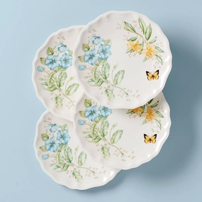 Butterfly Meadow Melamine Dinner Plates - Set of 4modern kitchen decor ,kitchen dinner set ,dinnerware 