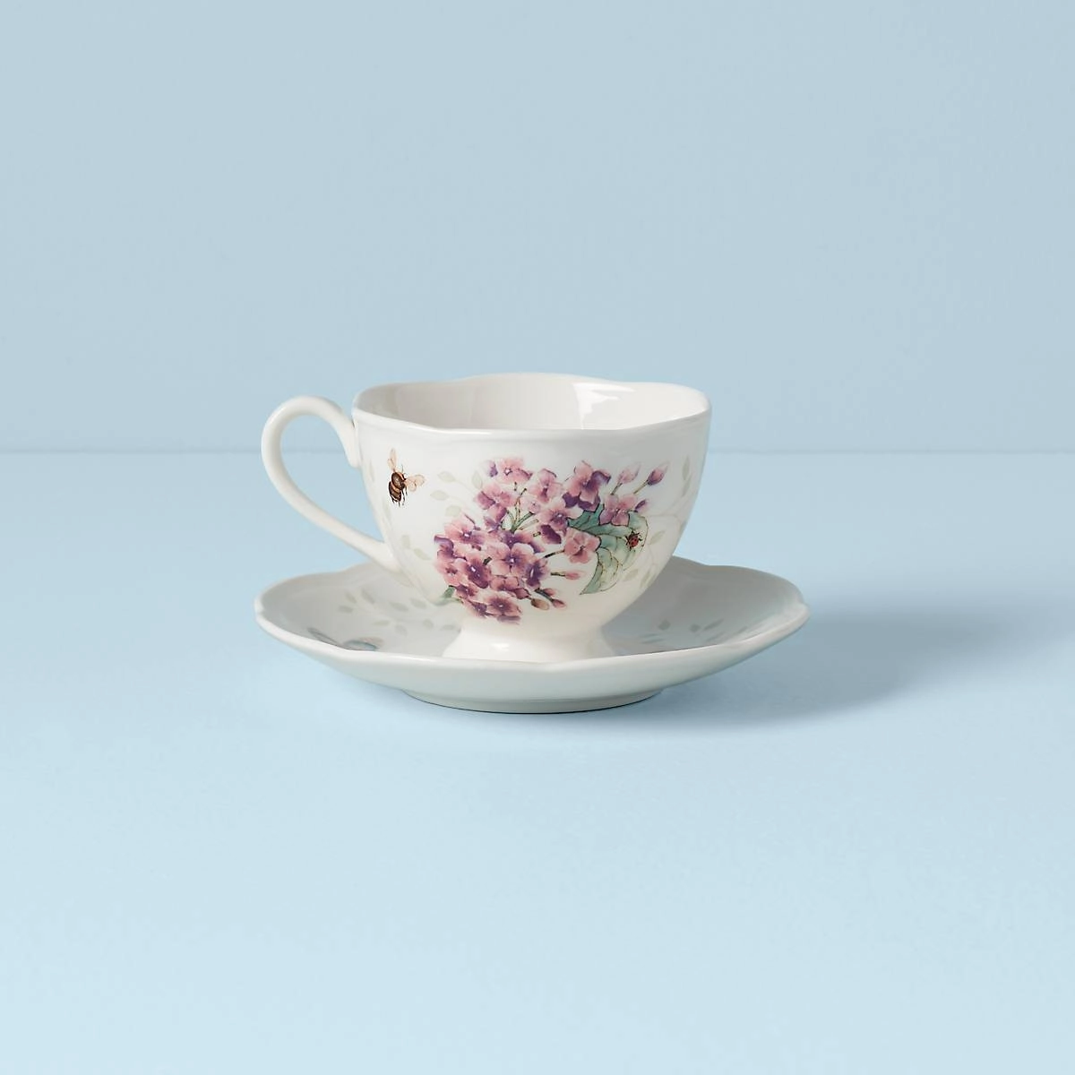 Butterfly Meadow Orange Sulphur Cup and Saucer