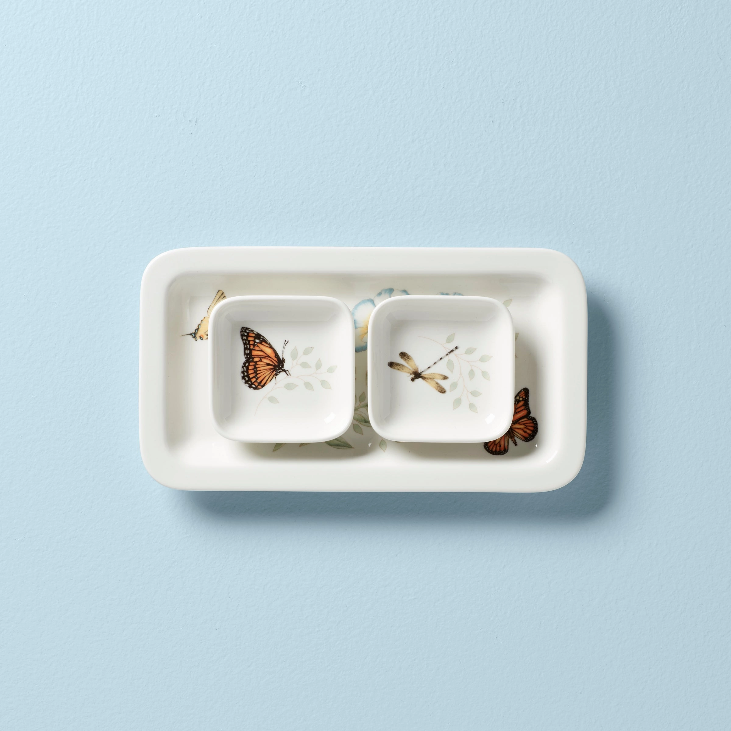 Butterfly Meadow Sushi Plate & Bowlsmodern kitchen decor ,kitchen dinner set ,dinnerware 