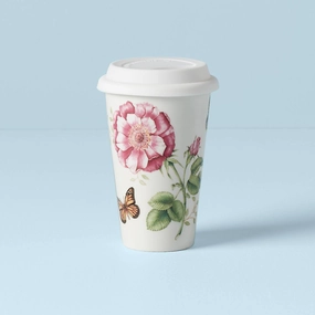 Butterfly Meadow Thermal Travel Mugglass cups ,personalized mugs 