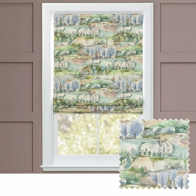 Buttermere Printed Cotton Made to Measure Roman Blinds Sagehome decor ,wall decor 