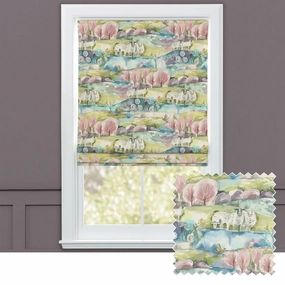 Buttermere Printed Cotton Made to Measure Roman Blinds Sweetpeabedding sets ,throw blankets 