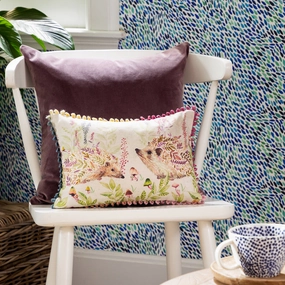 Buttons & Ginger Small Printed Feather Cushion Linenbedding sets ,throw blankets 