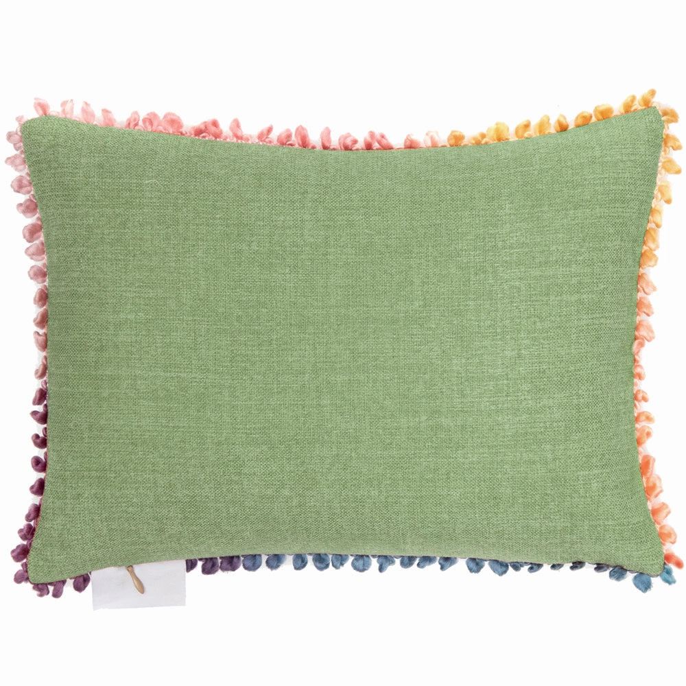 Buttons & Ginger Small Printed Feather Cushion Linen