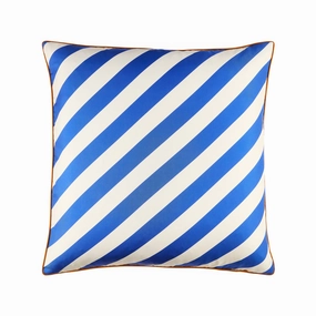 Cabana Blue/Ivory Silk Pillowbedding sets ,throw blankets 