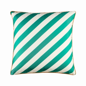 Cabana Green/Ivory Silk Pillowbedding sets ,throw blankets 