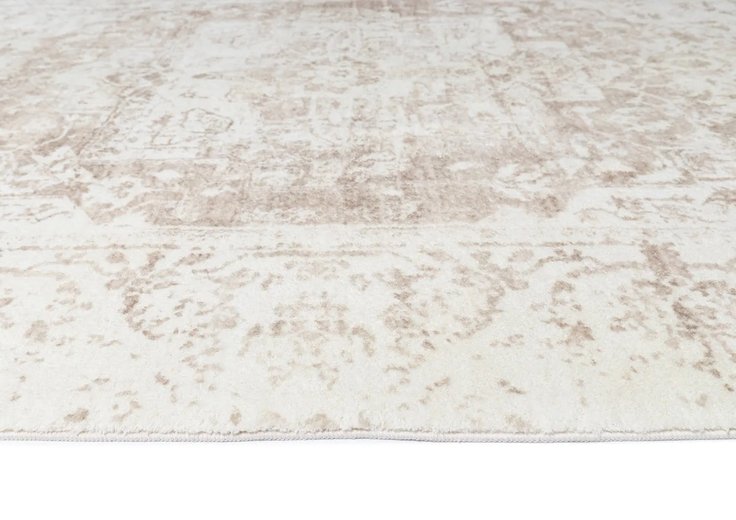 Cabanela Cream and Beige Distressed Washable Rug *NO RETURNS UNLESS FAULTY