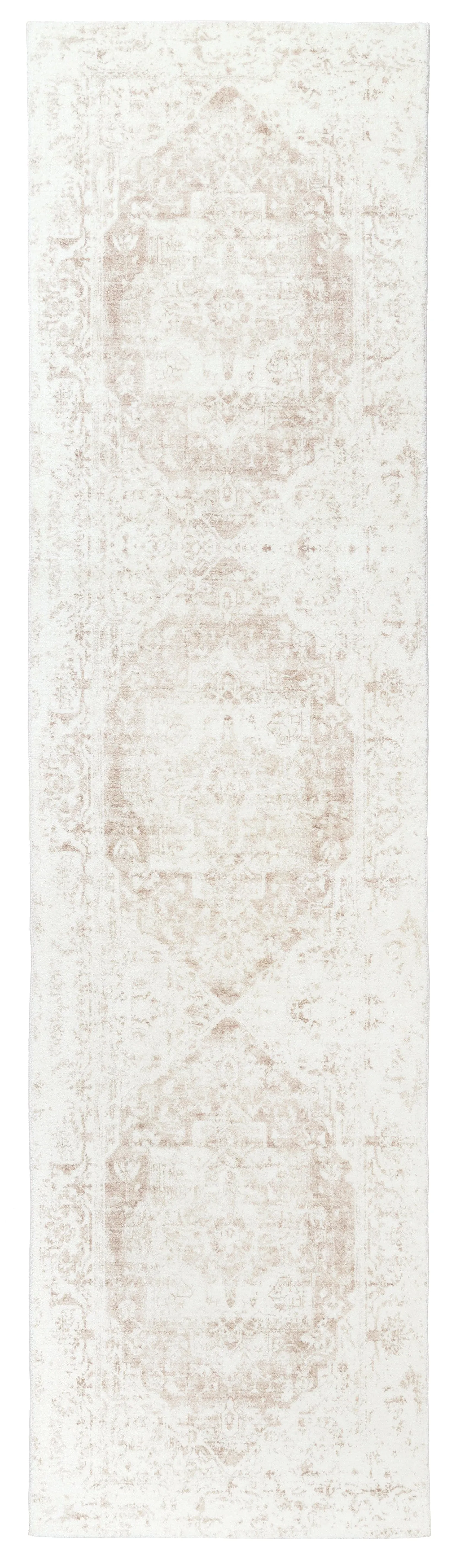 Cabanela Cream and Beige Distressed Washable Runner Rugmodern color block patchwork rug