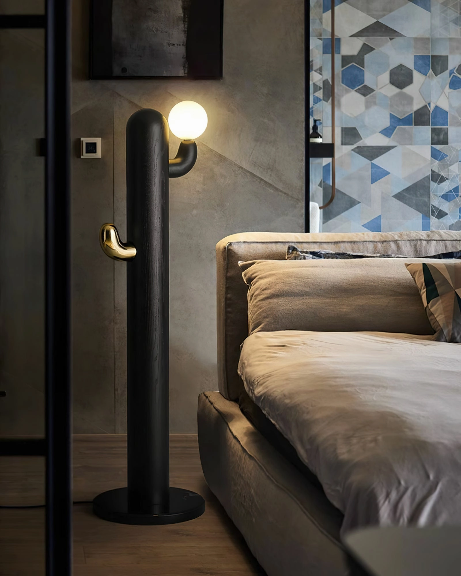 Cactus Wood Floor Lamp
