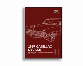 Cadillac Deville 02 Burgundynordic style wall decor