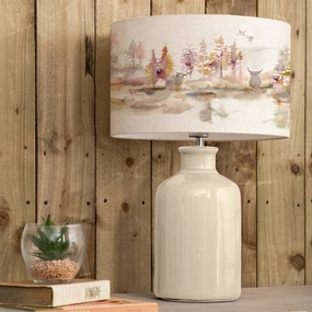 Caledonian Forest Eva & Elspeth Complete Table Lamp Cream/Linenmodern home decor ,home decor for bedroom 
