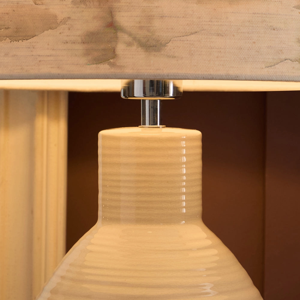 Caledonian Forest Eva & Epona Complete Table Lamp Cream/Linen