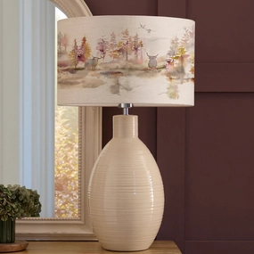 Caledonian Forest Eva & Epona Complete Table Lamp Cream/Linenhome decor ,wall decor 