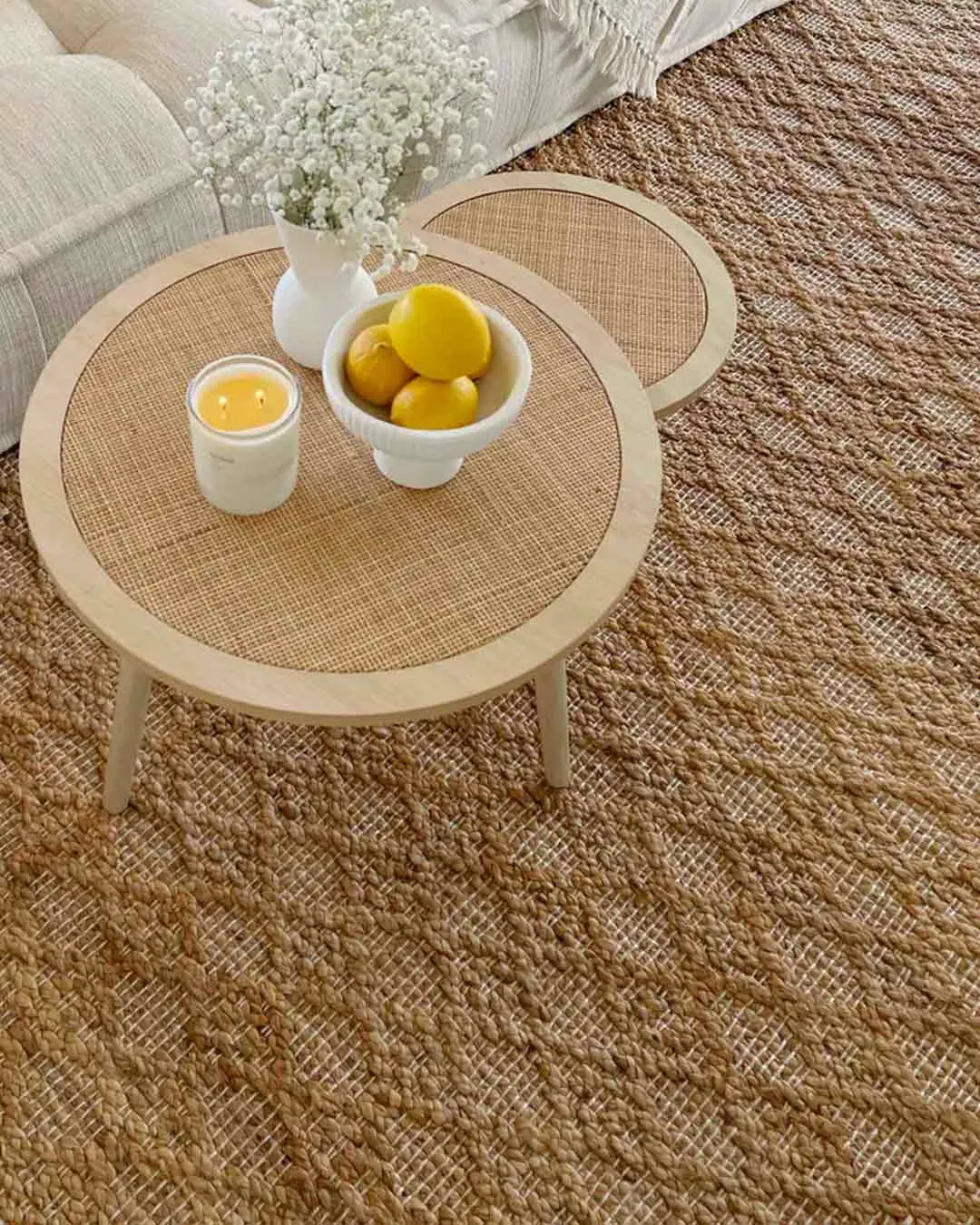 Callie Tribal Natural Diamond Jute Rug *NO RETURNS UNLESS FAULTY