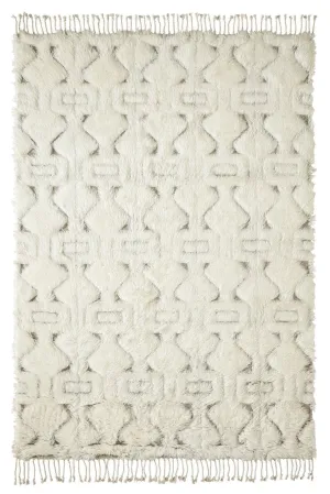Camilla Tribal Pattern Berber Wool Shag Rugmodern color block patchwork rug