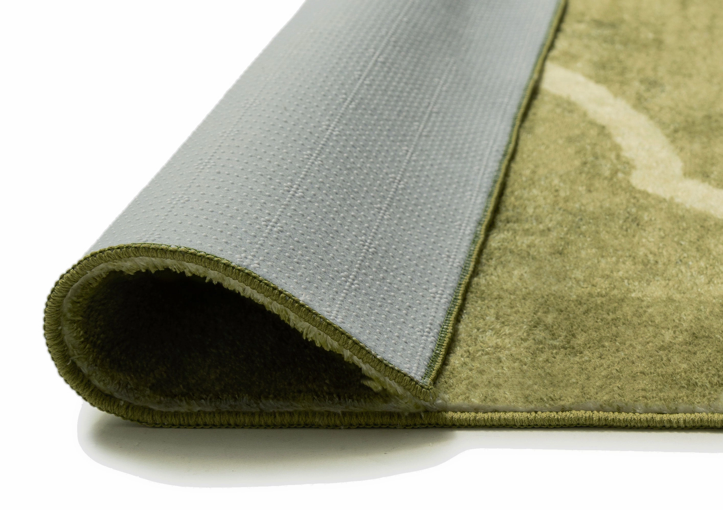 Canali Green Hand Drawn Washable Rug