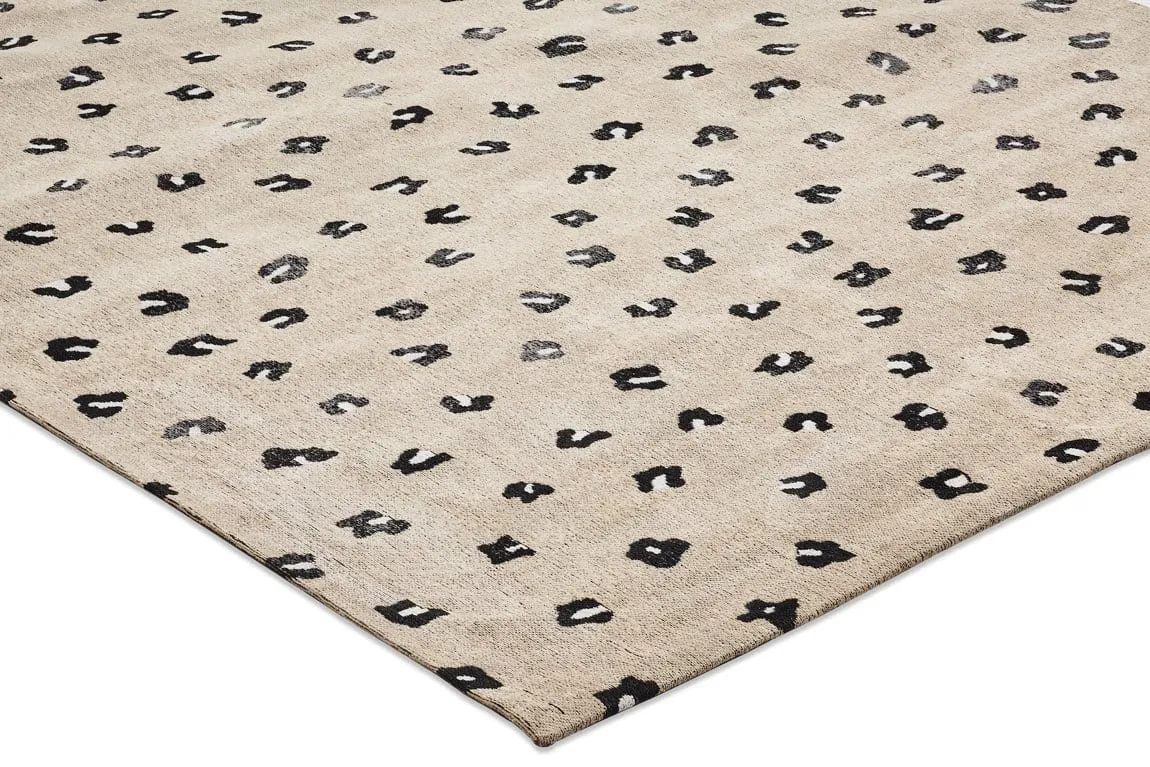 Candice Beige Leopard Animal Pattern Rug *NO RETURNS UNLESS FAULTY