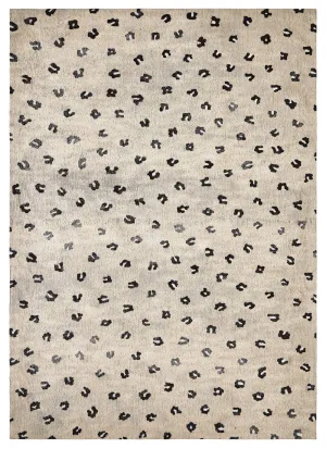 Candice Beige Leopard Animal Pattern Rug *NO RETURNS UNLESS FAULTYmodern color block patchwork rug