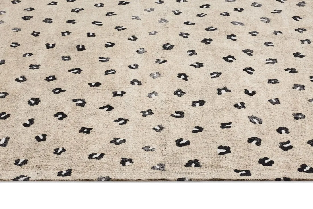 Candice Beige Leopard Animal Pattern Rug *NO RETURNS UNLESS FAULTY