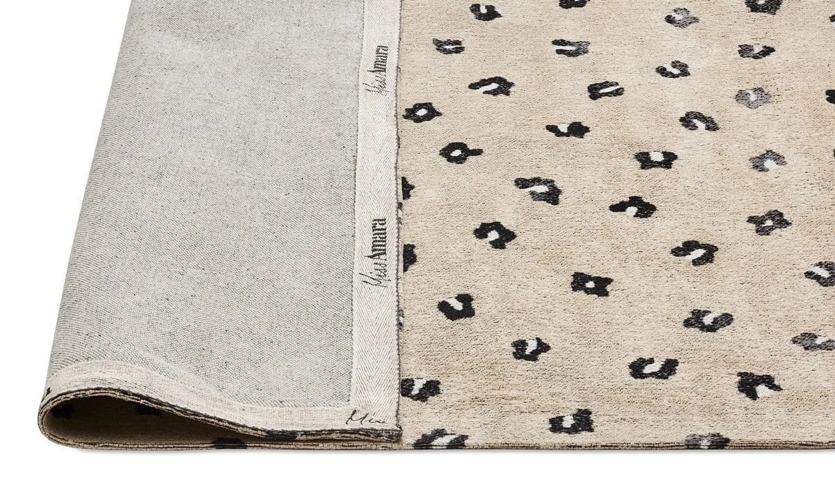 Candice Beige Leopard Animal Pattern Rug *NO RETURNS UNLESS FAULTY
