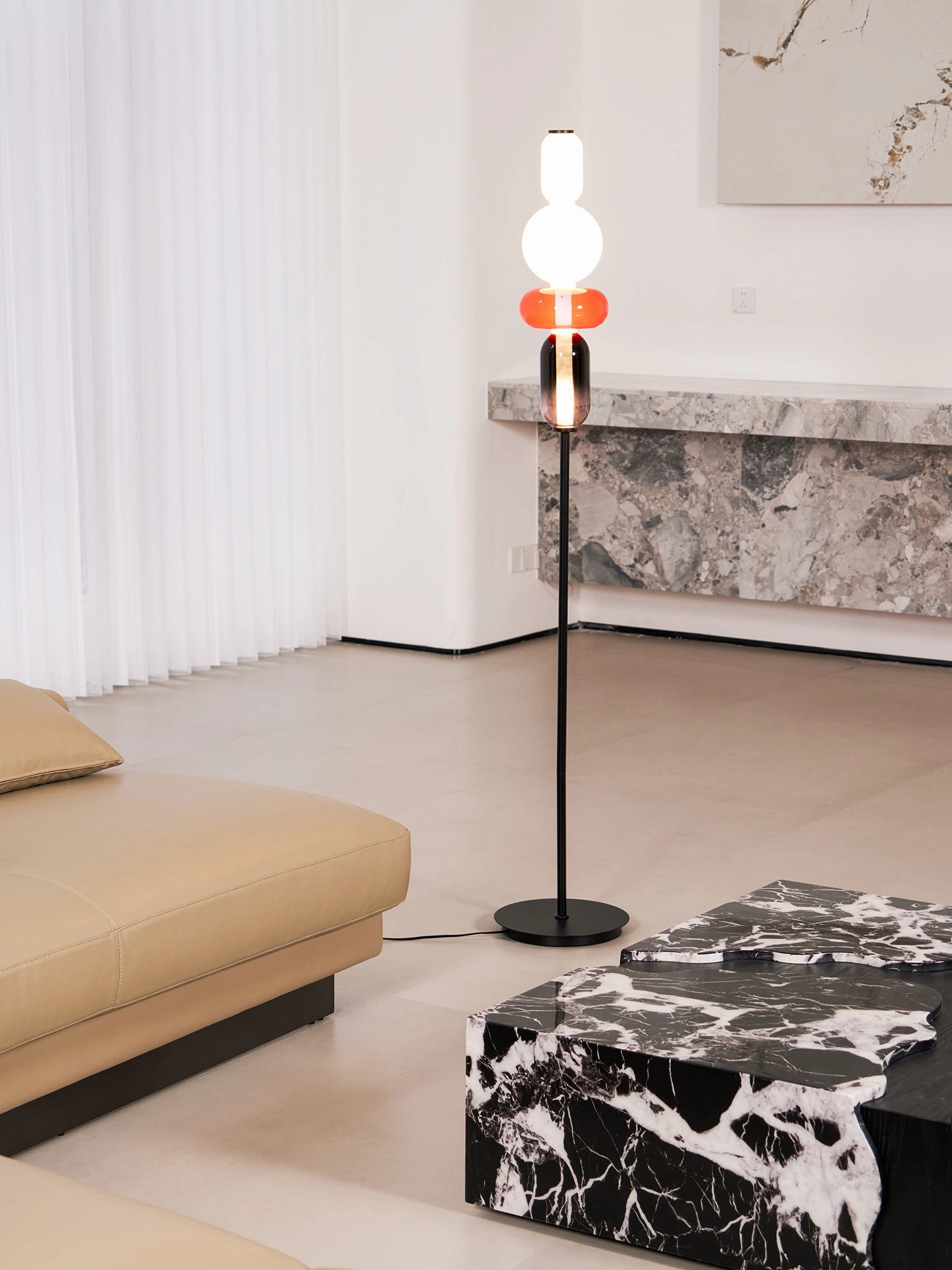 Candied Glass Floor Light
