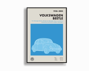 Car Print Volkswagen Beetle 01modern abstract painting decor