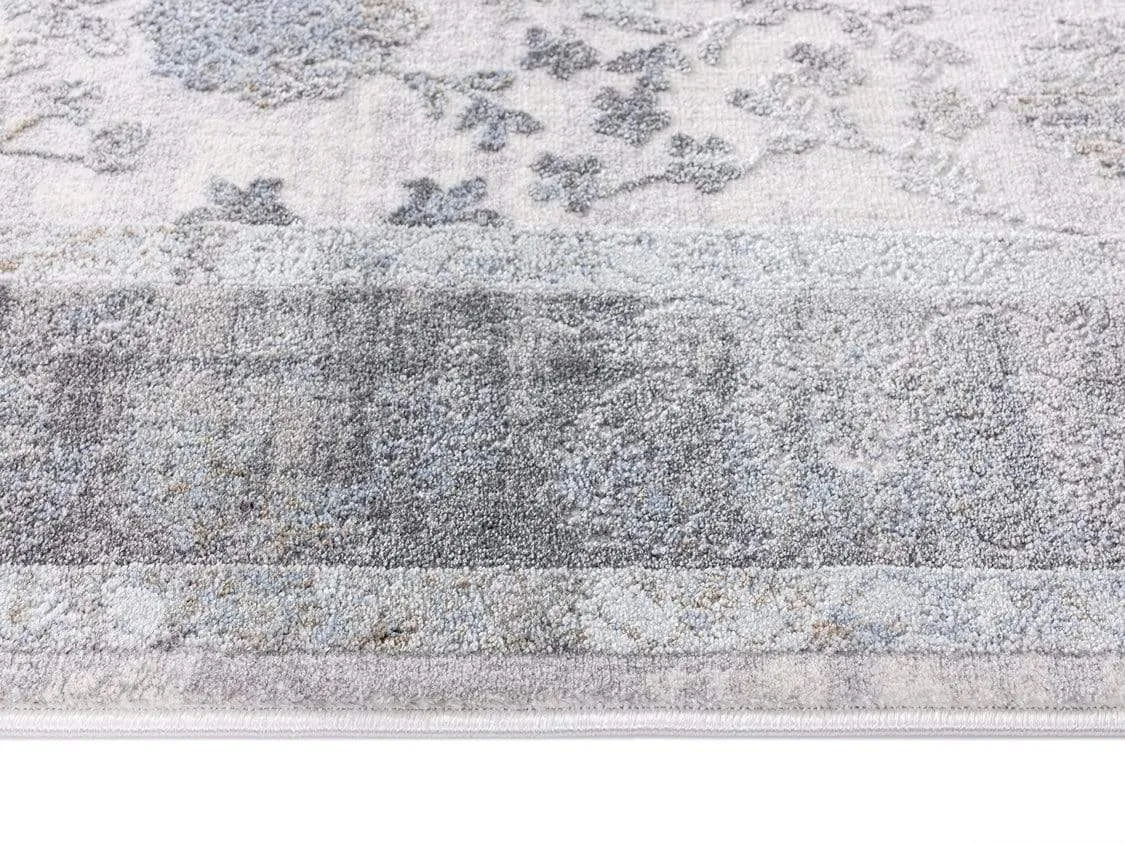 Cara Cream And Grey Transitional Medallion Rug *NO RETURNS UNLESS FAULTY
