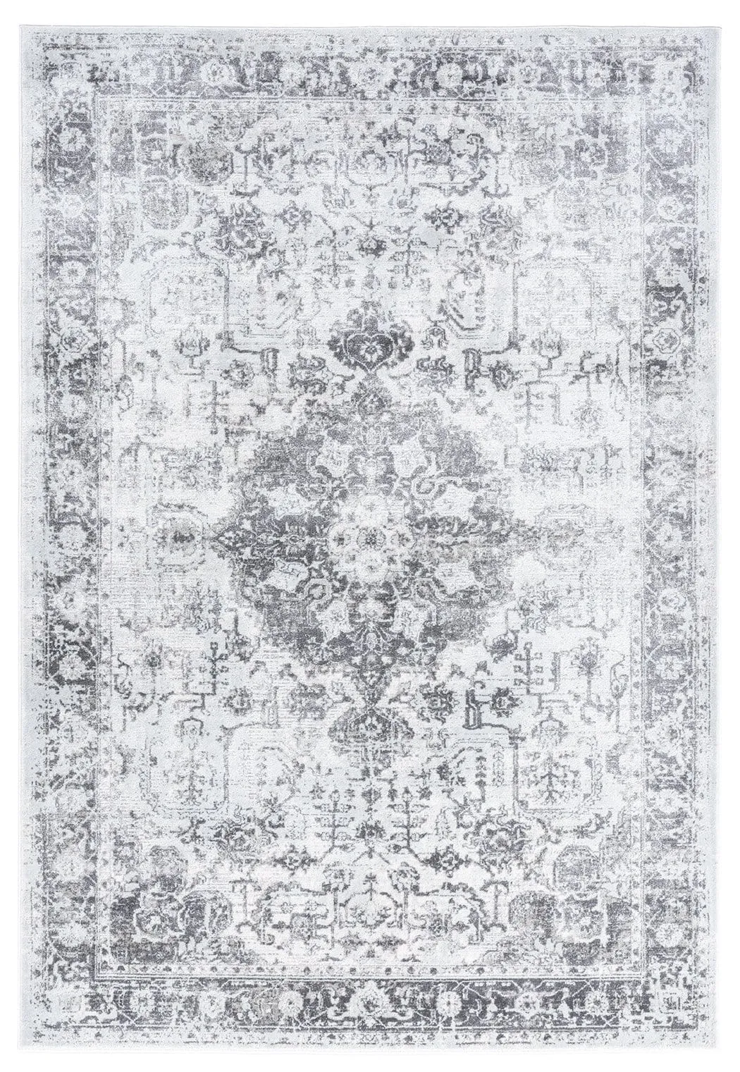 Cara Cream And Grey Transitional Medallion Rug *NO RETURNS UNLESS FAULTYmodern color block patchwork rug