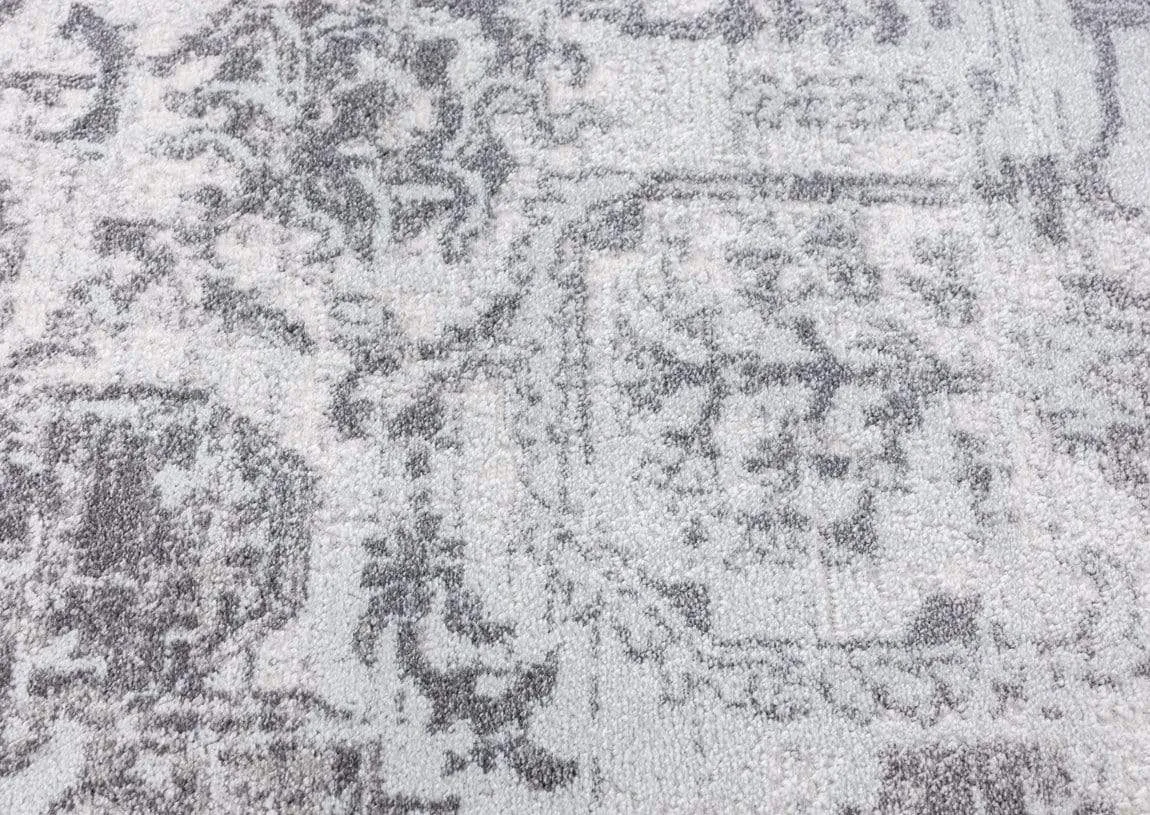 Cara Cream And Grey Transitional Medallion Rug *NO RETURNS UNLESS FAULTY