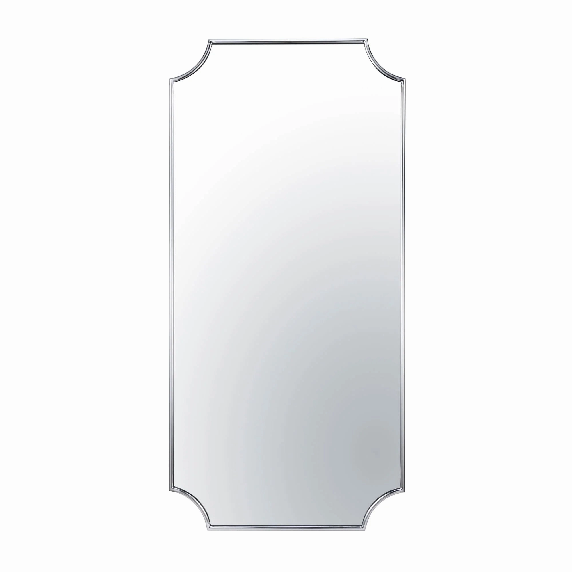 Carlton 431MI24CH 24x50 Beaded Frame Mirror - Chromewall mounted decorative mirror,full length dressing mirror