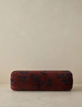 Carmine Velvet Bolster Pillowbedding sets ,throw blankets 