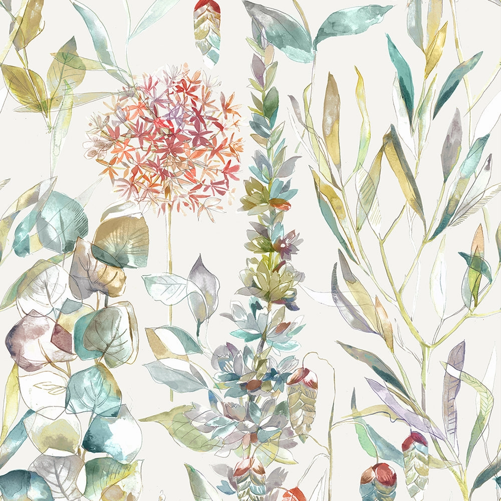 Carneum Ann Printed Made to Measure Curtains Cinnamon