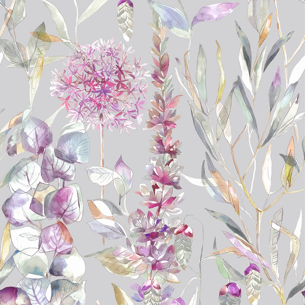 Carneum Floral Printed Cotton Made to Measure Roman Blinds Raspberry