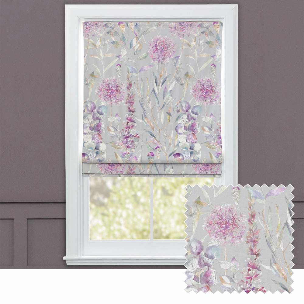 Carneum Floral Printed Cotton Made to Measure Roman Blinds Raspberrybedding sets ,throw blankets 