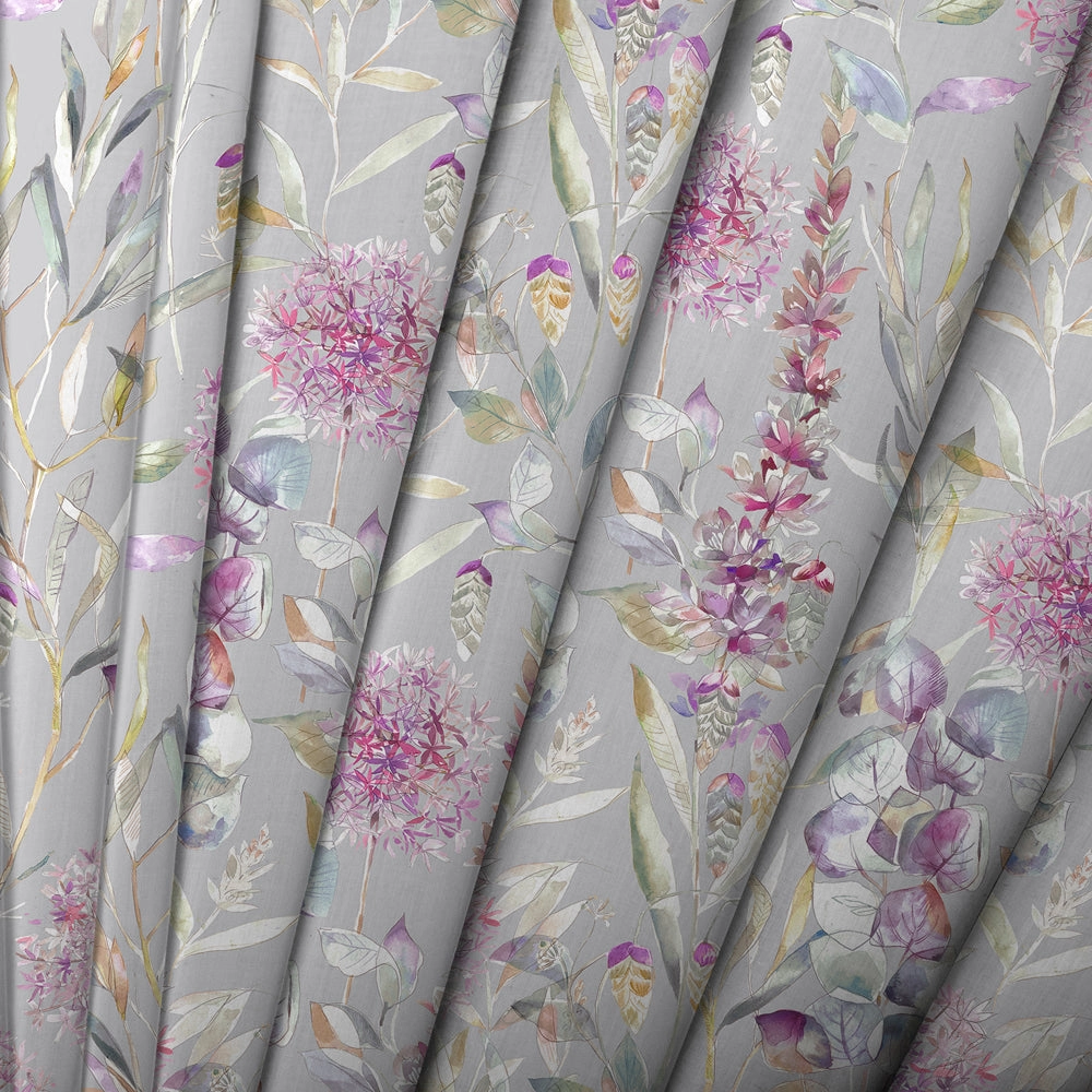 Carneum Floral Printed Cotton Made to Measure Roman Blinds Raspberry