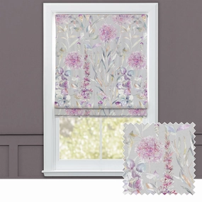 Carneum Floral Printed Cotton Made to Measure Roman Blinds Raspberrybedding sets ,throw blankets 