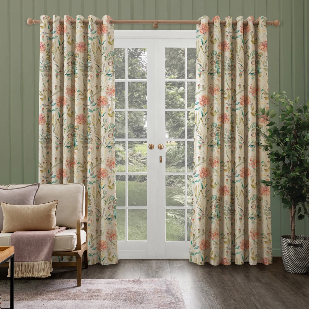 Carneum Printed Made to Measure Curtains Cinnamon