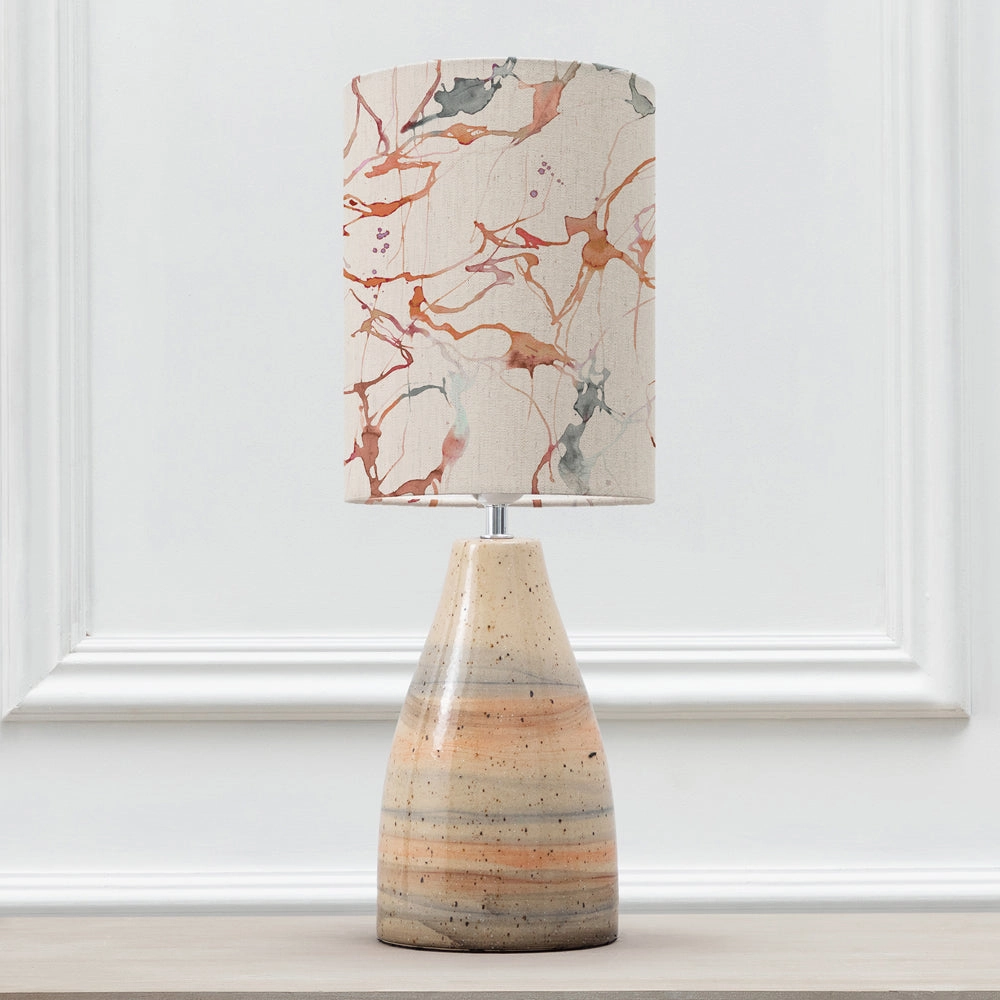 Carrara Anna & Japura Complete Table Lamp Sandstone/Rosewater