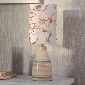 Carrara Anna & Japura Complete Table Lamp Sandstone/Rosewatermodern home decor ,home decor for bedroom 