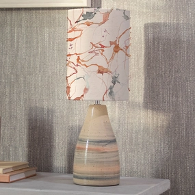 Carrara Anna & Japura Complete Table Lamp Sandstone/Rosewaterhome decor ,wall decor 