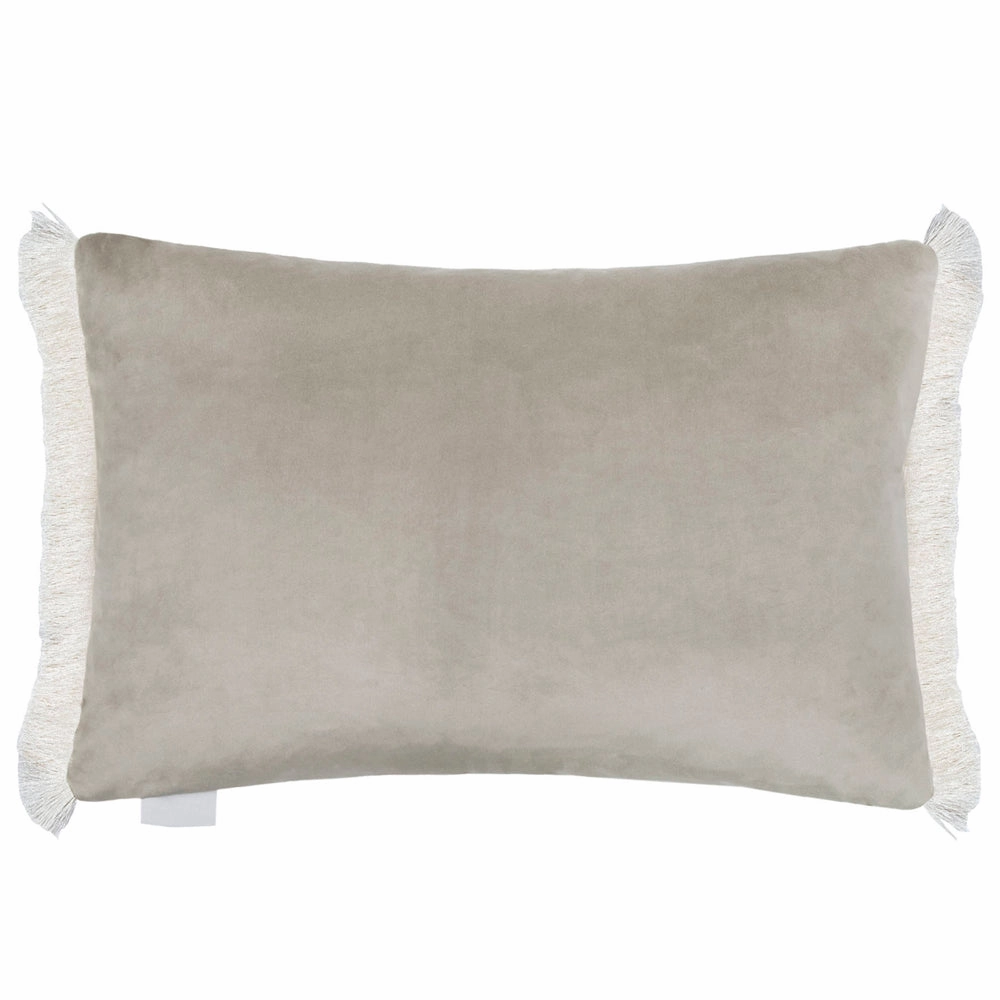 Carrara Fringed Cushion Frost