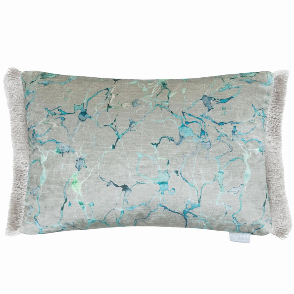 Carrara Fringed Cushion Ocean