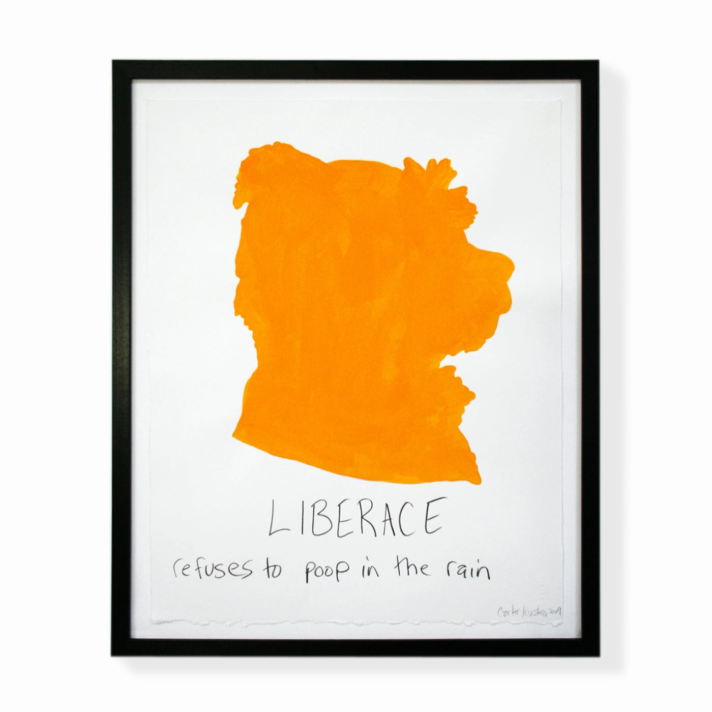 Carter Kustera Custom Silhouette and Text Portrait 19 x 15
