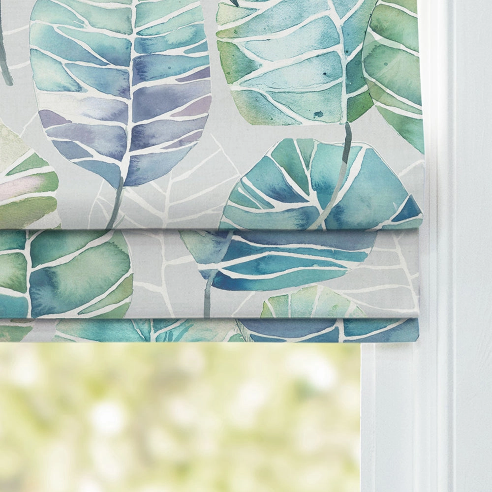Cassava Printed Cotton Made to Measure Roman Blinds Capri