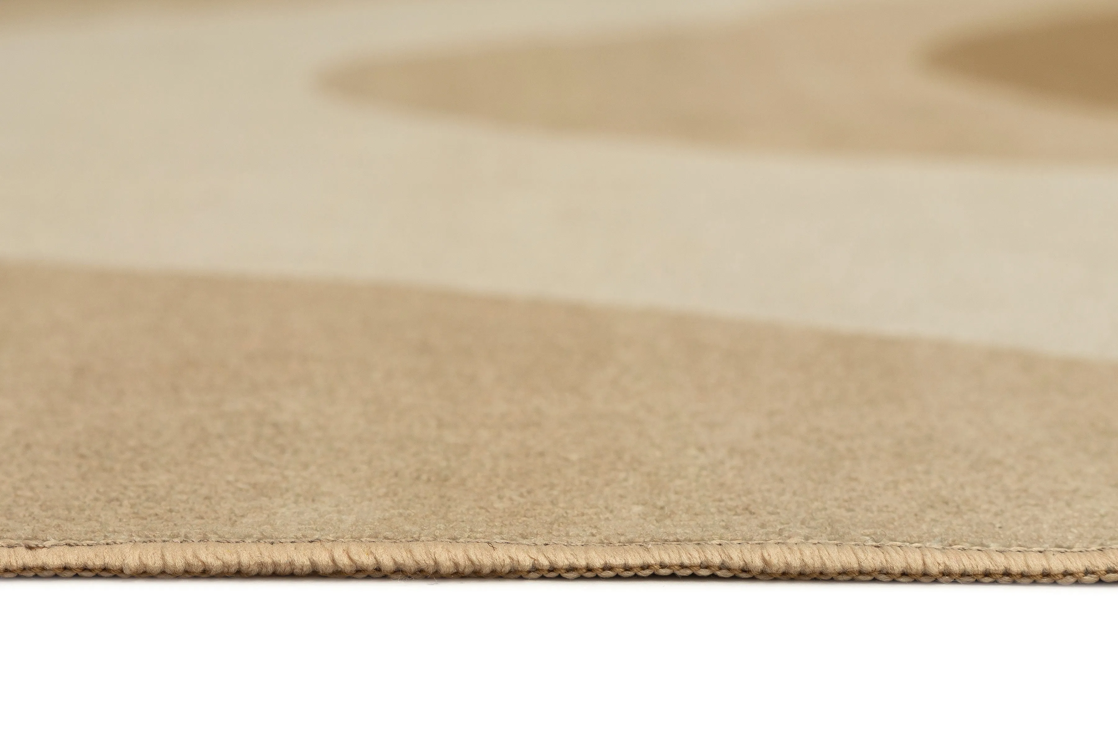 Cece Beige and Brown Botanical Washable Rug